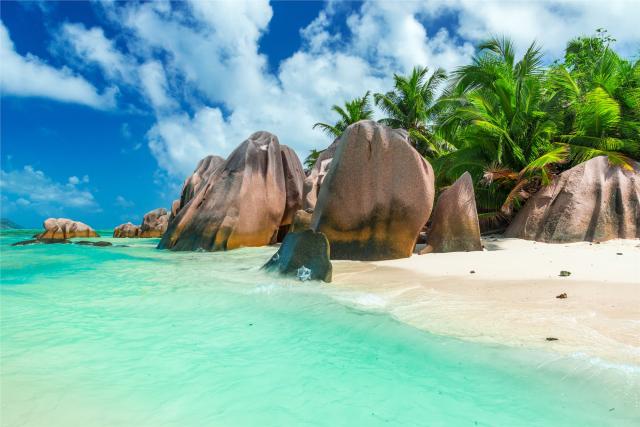 ostrov La Digue - Plaz Anse Source - Seychely