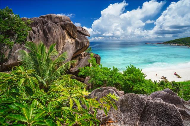 pláž Grand Anse na ostrově La Digue - Seychely