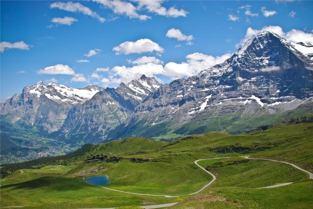 severní stěna masivu Eiger