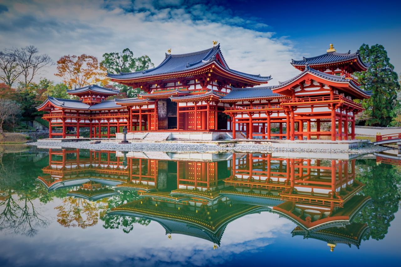 Kouzelné Japonsko v jarních nebo podzimních barvách