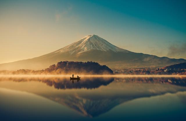 Japonsko - jezero Kawaguchiko, Hora Fuji 2