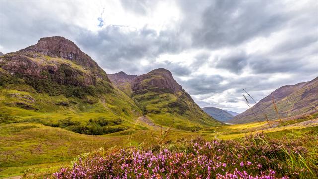 Údolí Glencoe na skotské vysočině