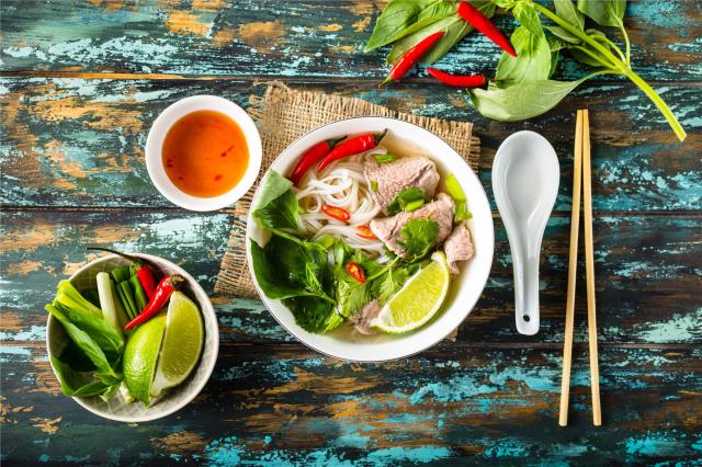 tradiční vietnamská polévka Pho Bo - Vietnam