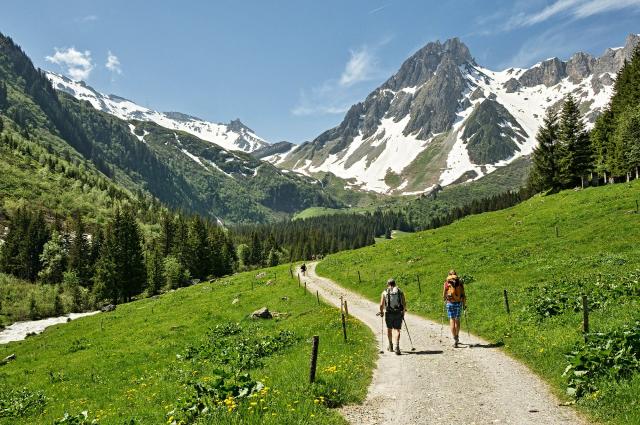pohodová turistika v údolí Chamonix