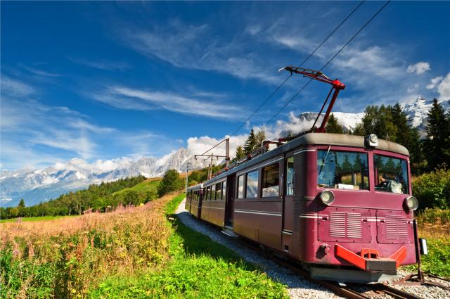 Proslulá Tramway du Mont Blanc