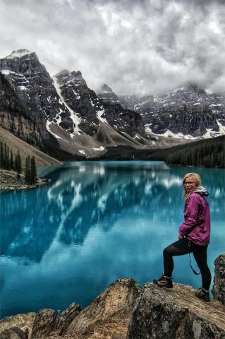 nejkrásnější jezero Kanady - Moraine Lake