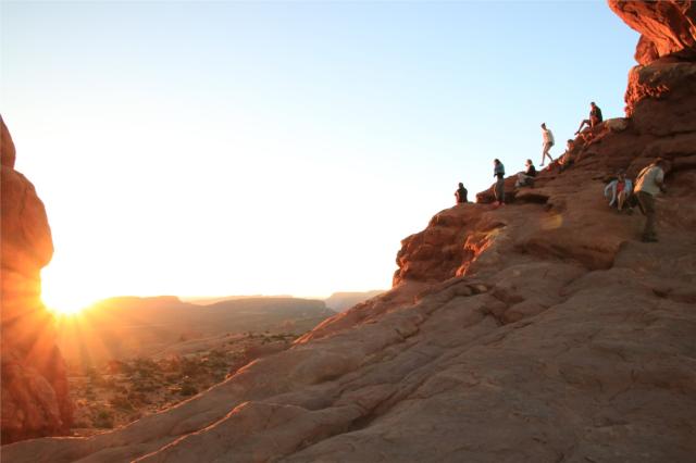 východ slunce v Arches (Utah)