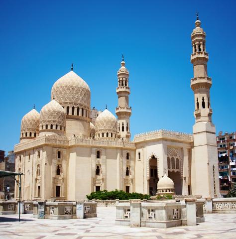 Egypt - Alexandrie - mešita ABÚ EL-ABBÁSE MURSÍHO