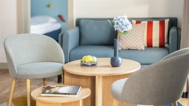 dvoulůžkový pokoj a denní místnost - typ 2+2 B Family SUITE SUP