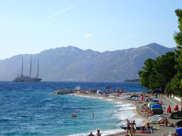 Baška Voda - pláž