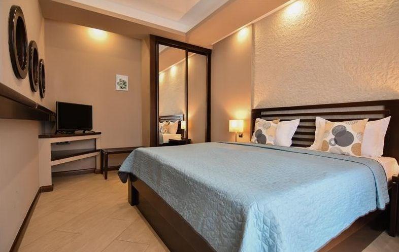 dvoulůžková ložnice a denní místnost - typ Apt. 2+2 Superior