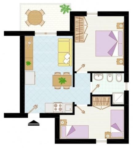 půdorys apartmánu C6