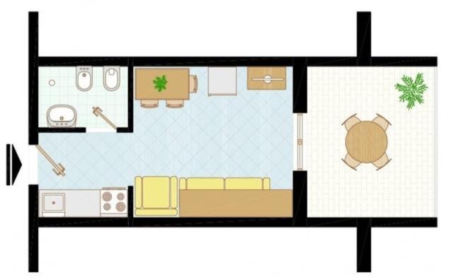 půdorys apartmánu A3