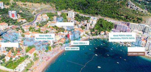 Apartmány OBALA, Černá Hora - Budvanská riviéra - Bečići, zobra