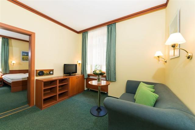 dvoulůžková ložnice a denní místnost - typ Apartmán 2(+2) Comfo