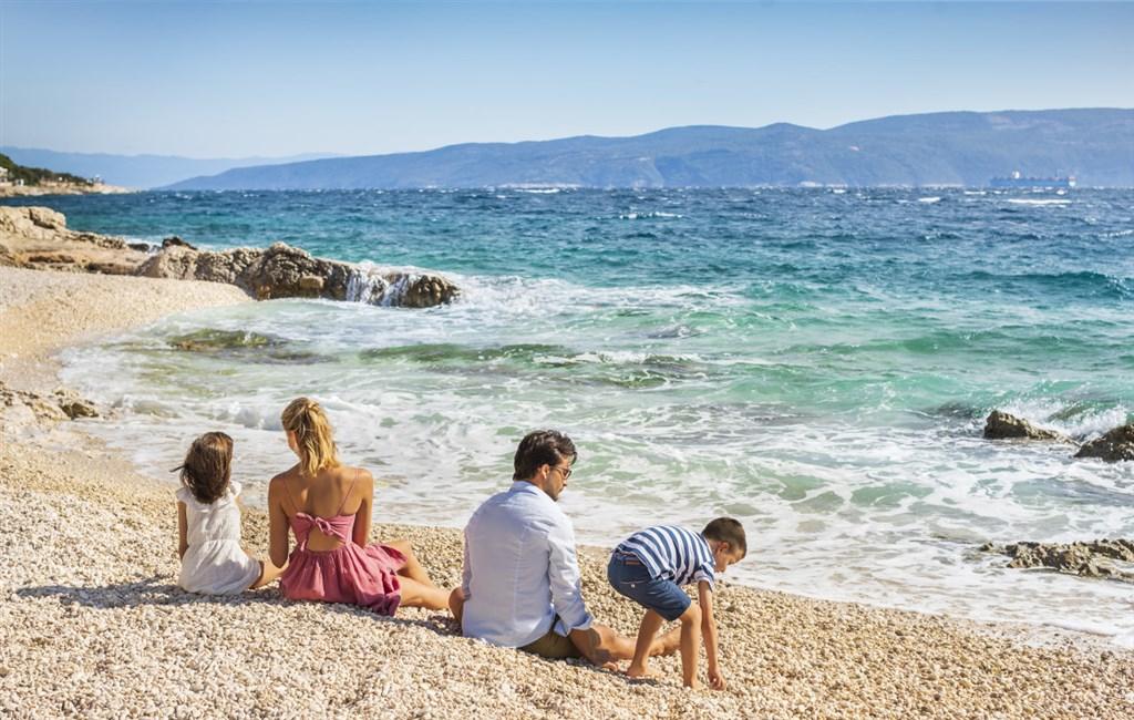 Rabac - pláž