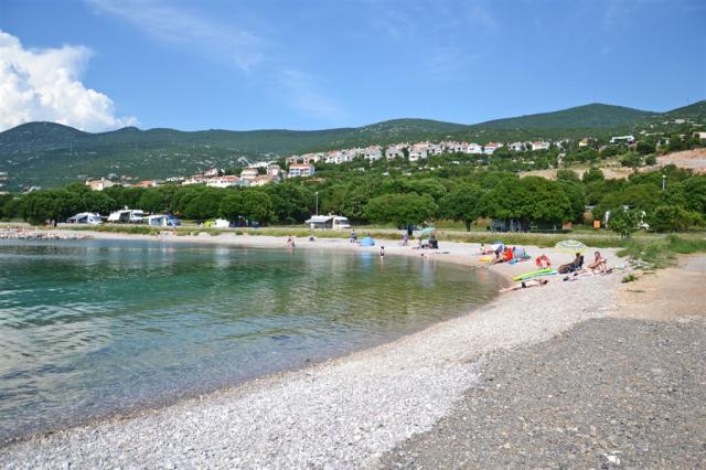 Klenovica - pláž