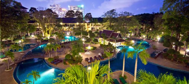 Kombinace - Green Park***, Pattaya, Bangkok Palace Hotel ***+, 