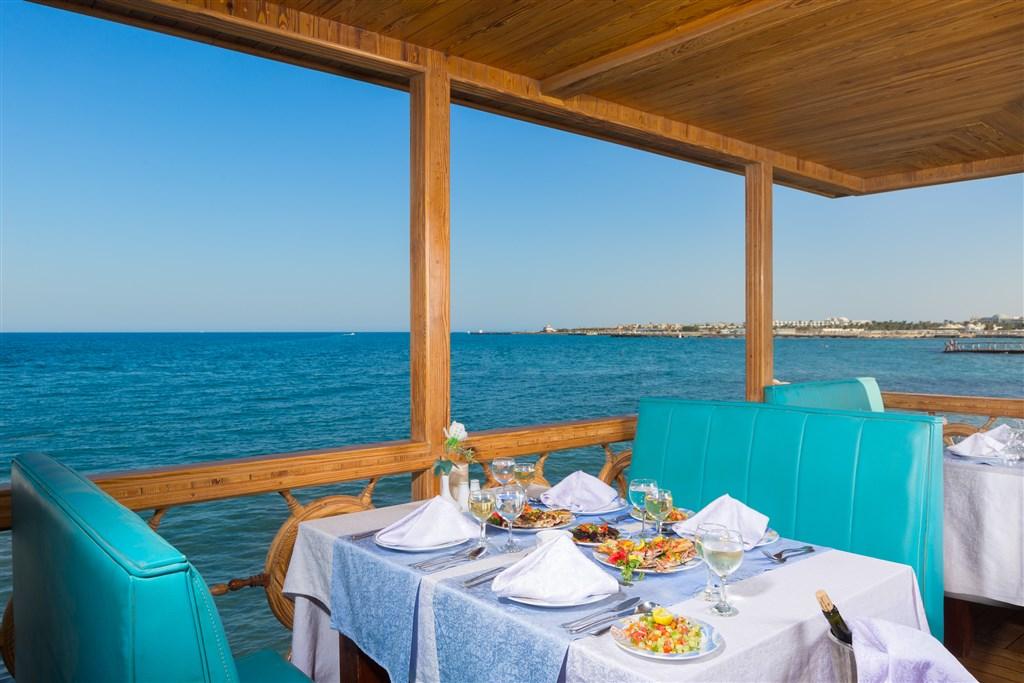 Rybí restaurace Dolphin v hotelu Aladdin