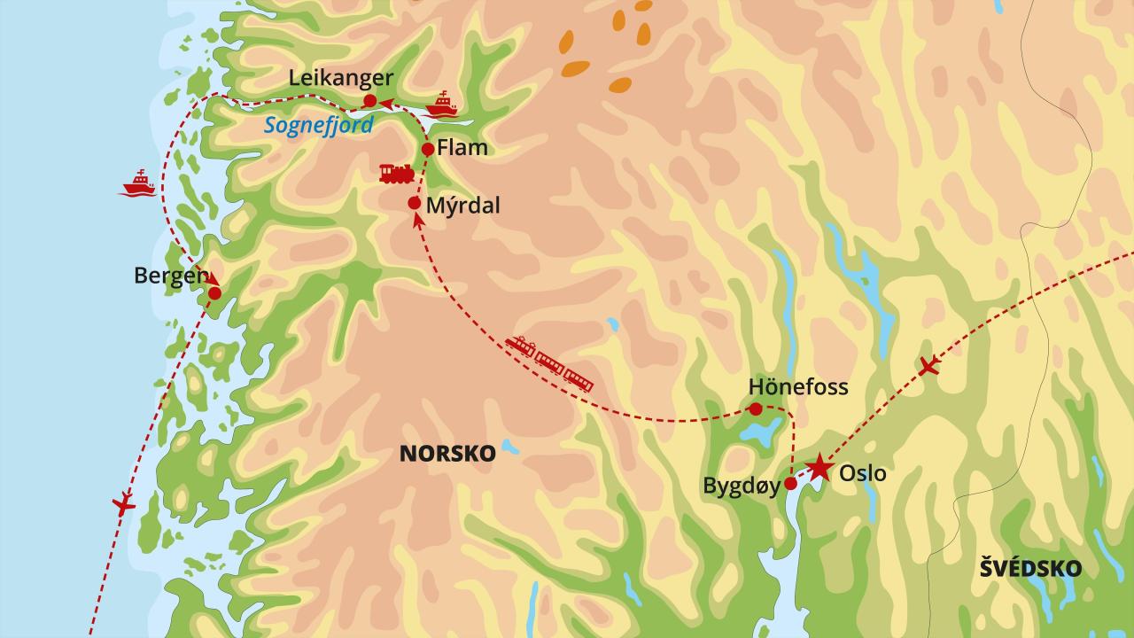 Norsko mezi fjordy a horami