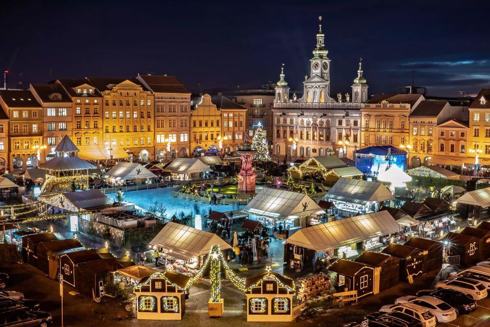 Český Krumlov a České Budějovice - tradiční české Vánoce