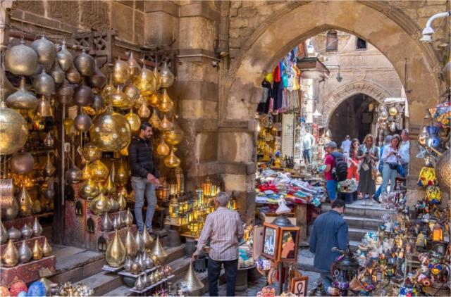Káhira bazar Khan-el-khalili
