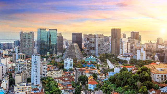 Brazílie - Rio de Janeiro - centrum města s moderní katedrálou