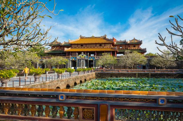 Vietnam - bývalý královský palác ve starobylém městě Hue