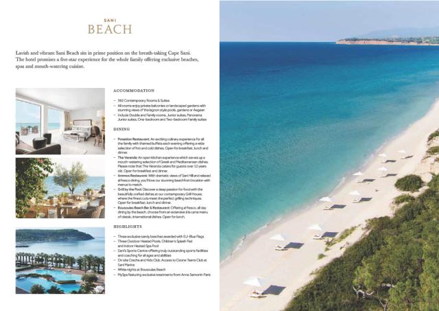 Sani resorts_Fact Sheet_Sani Beach