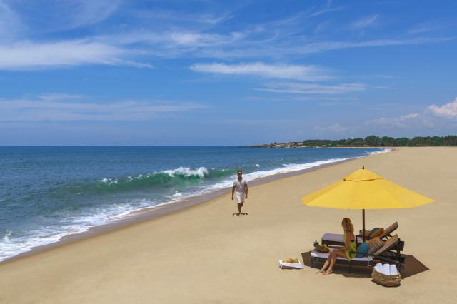 beach and couple