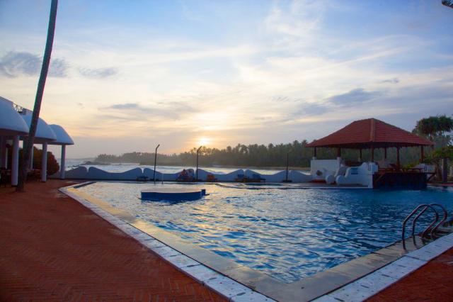 Evening pool