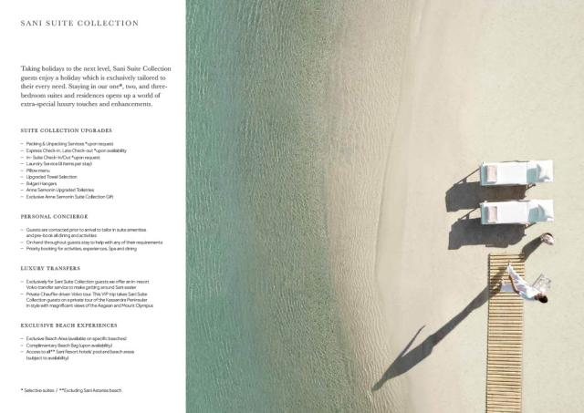 Sani resorts_Fact Sheet_Sani Suite Collection