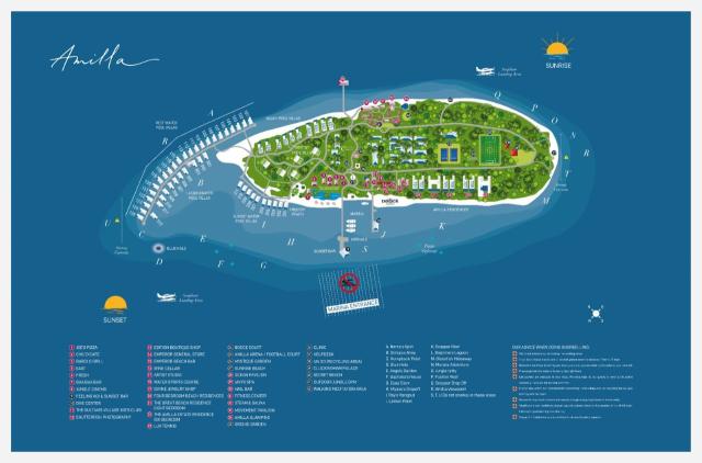 Amilla Maldives resort map