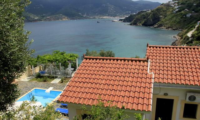 Řecko, Skopelos, Ubytování, Kavouris, Bazén (1)
