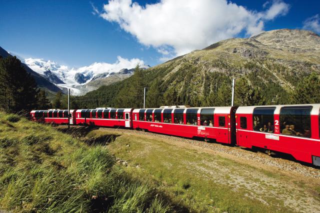 Bernina Express a zubačka Monte Generoso