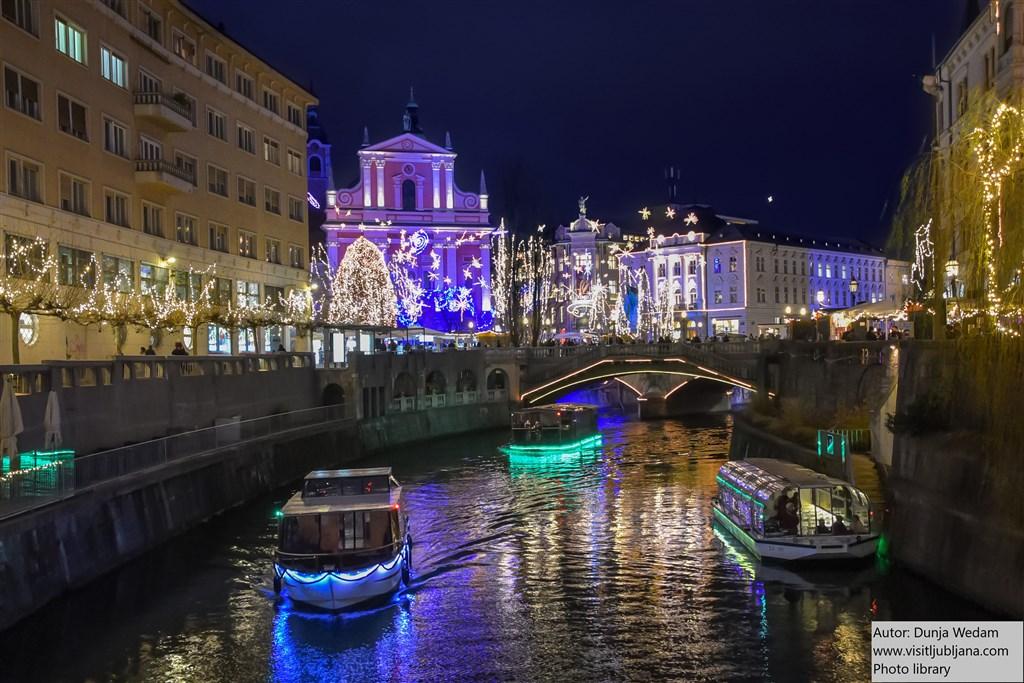 Advent v Lublani a slovinské termály pro mlsouny čokolády a milovníky sektů