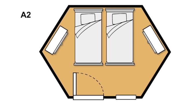 Bungalov A2, 2 osoby