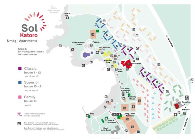 mapka apartmánů Sol Katoro