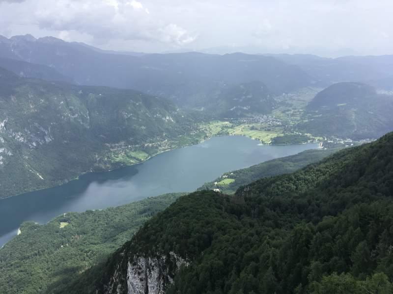 Bohinjské jezero, pohled z Vogelu