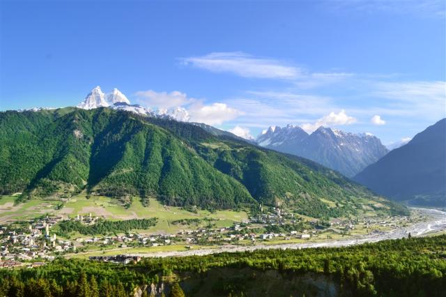 Mestia and Mt. Ushba.JPG