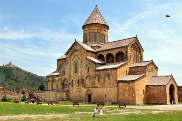 Svetitskhoveli Cathedral and Jvari Church.jpg