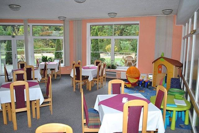 Restaurace s dětským koutkem.