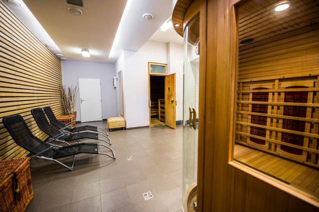 Wellness centrum sauny.