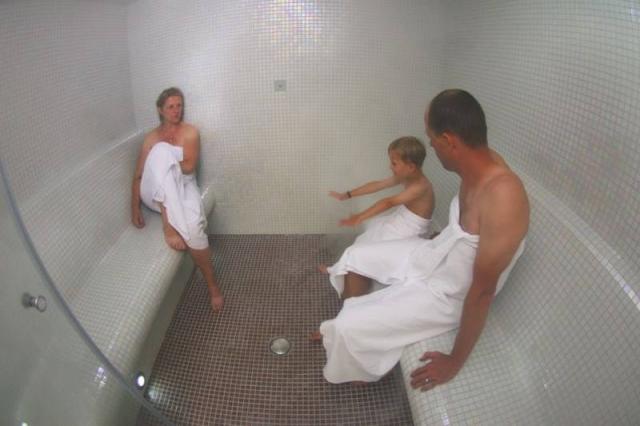 Sauna pára.