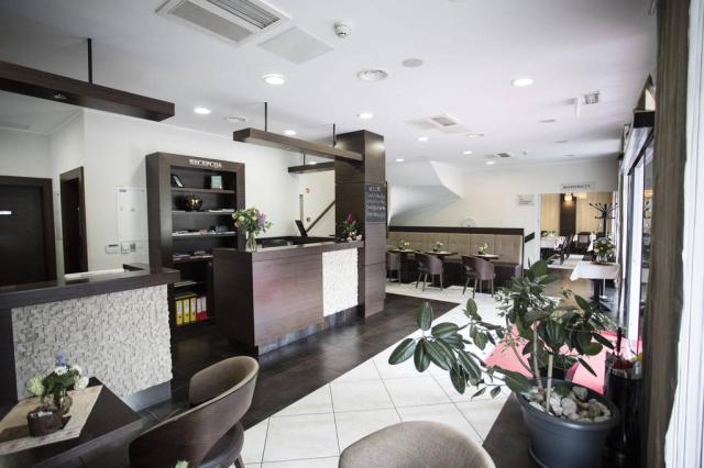 Lobby s recepcí.