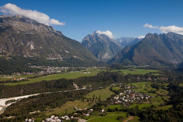 Apartmány Kaninska Vas a vesnice Bovec.