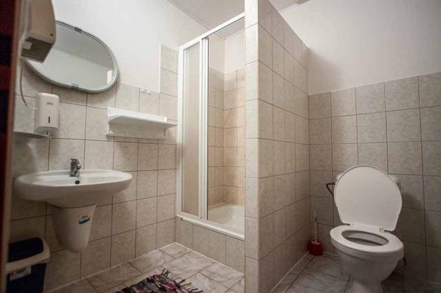 Apartmán hygienické zařízení sprchový kout.