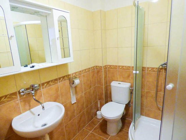 Pokoj hygienické zařízení sprchový kout.
