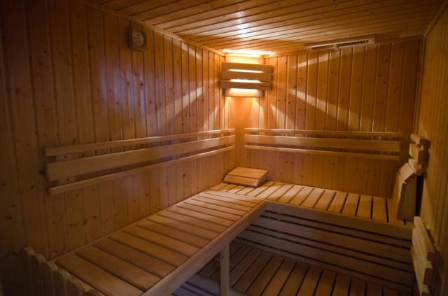 Finská sauna.