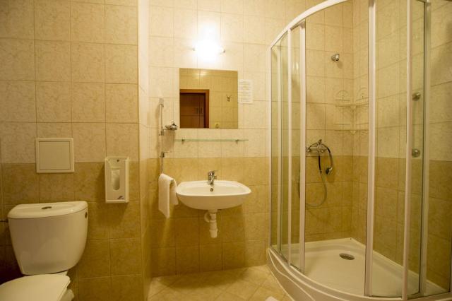 Pokoj hygienické zařízení sprchový kout.